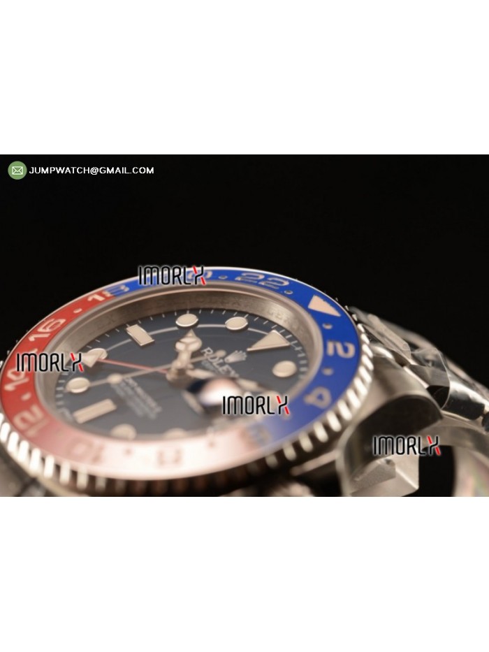 GMT-Master II SS Blue Dial On Bracelet  ETA 2836 1:1 Original