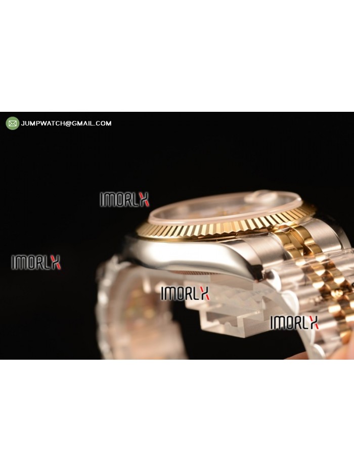 DateJust 41 126303 Best Edition YG Wrapped White Dial Stick Markers on SS/RG Jubilee Bracelet A2836