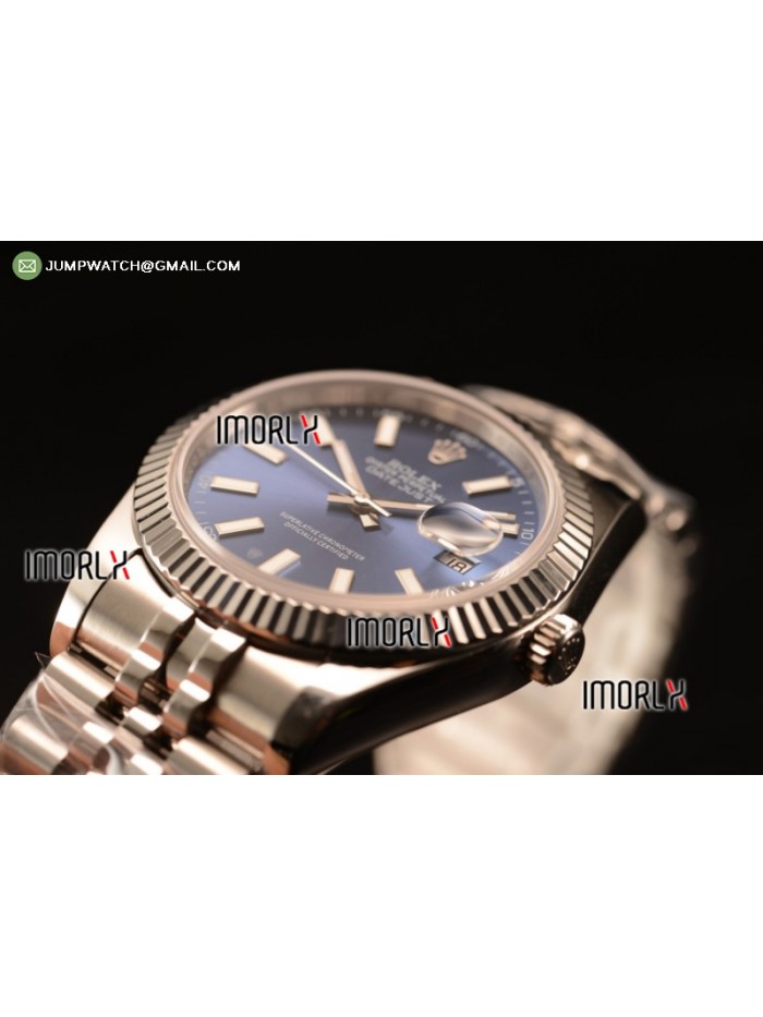 DateJust II 41mm BP Best Edition Blue Stick Makers Dial On New Version Jubilee Bracelet