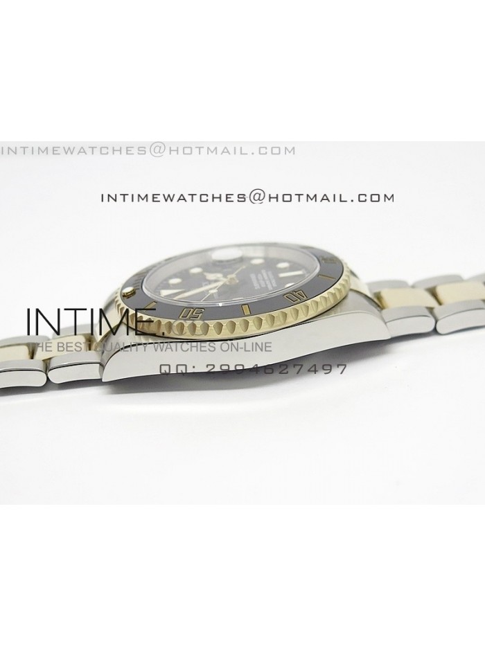 Submariner 116613 LN Noob 1:1 Best Edition YG Wrapped Bezel Superlumed Dial on SS/YG Bracelet A3135