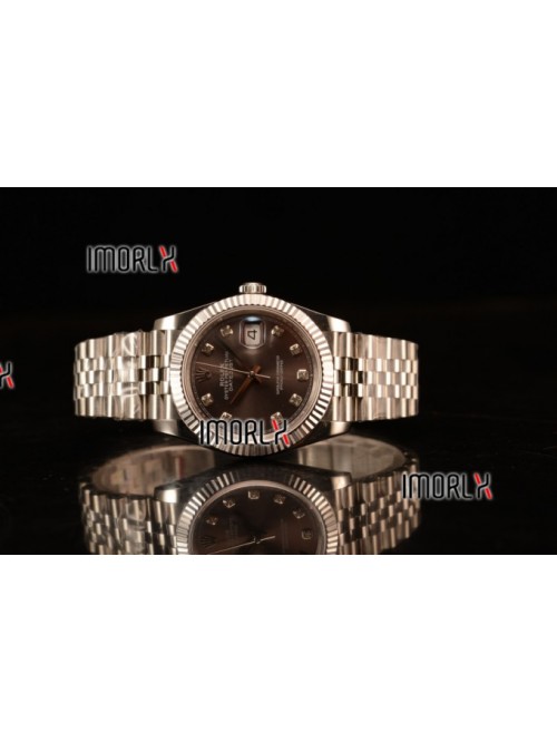 Rolex Datejust 37mm Swiss ETA 2836 Automatic Steel...