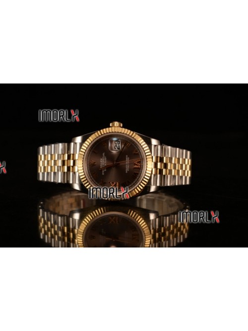 Rolex Datejust 37mm Swiss ETA 2836 Automatic Two T...