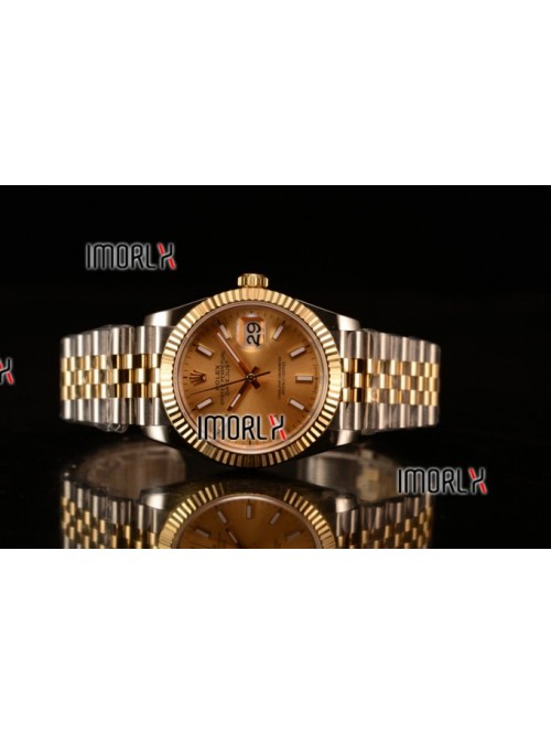 Rolex Datejust 37mm Swiss ETA 2836 Automatic Two T...