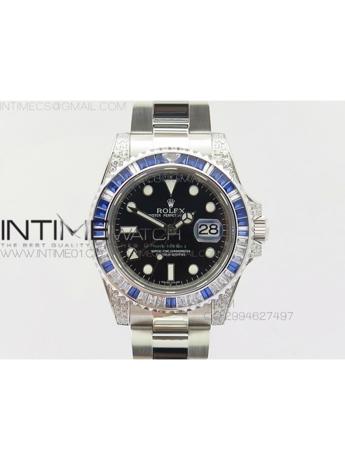 GMT-Master II 116759 SS BP Blue ruby crystal Bezel On A3186