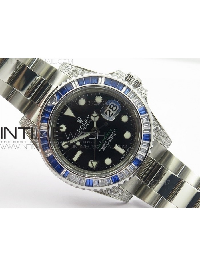 GMT-Master II 116759 SS BP Blue ruby crystal Bezel On A3186