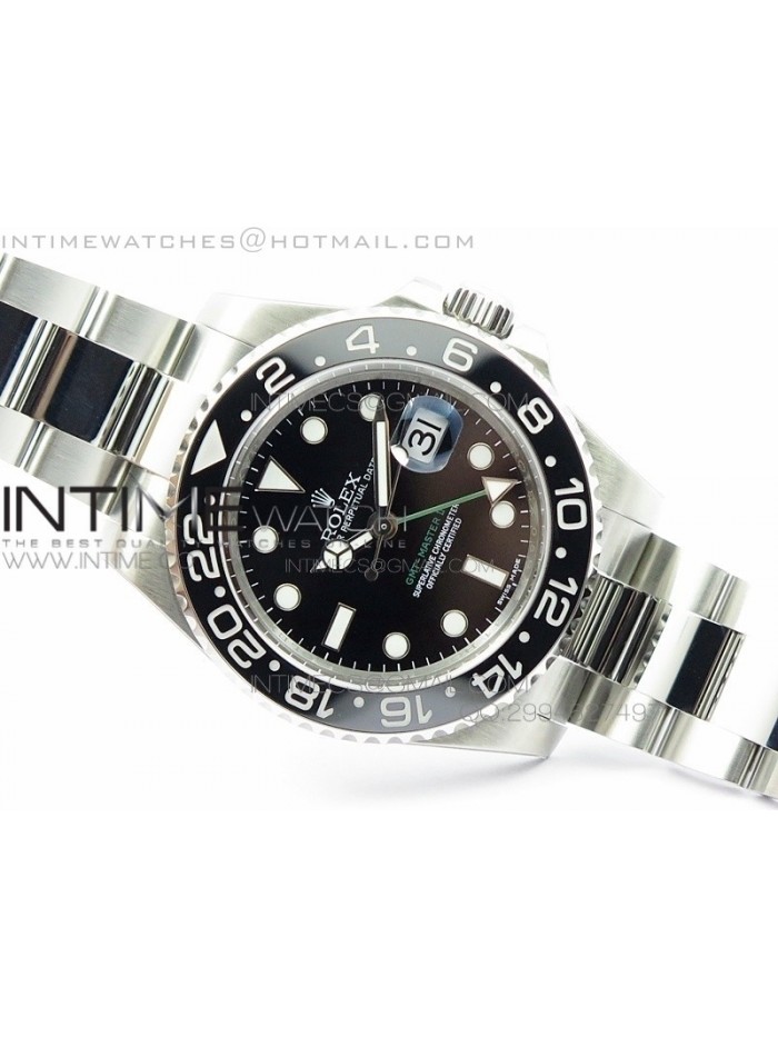 GMT-Master II 116710 LN Black Ceramic V7 1:1 Noob Best Edition A3186 (Correct Hand Stack)