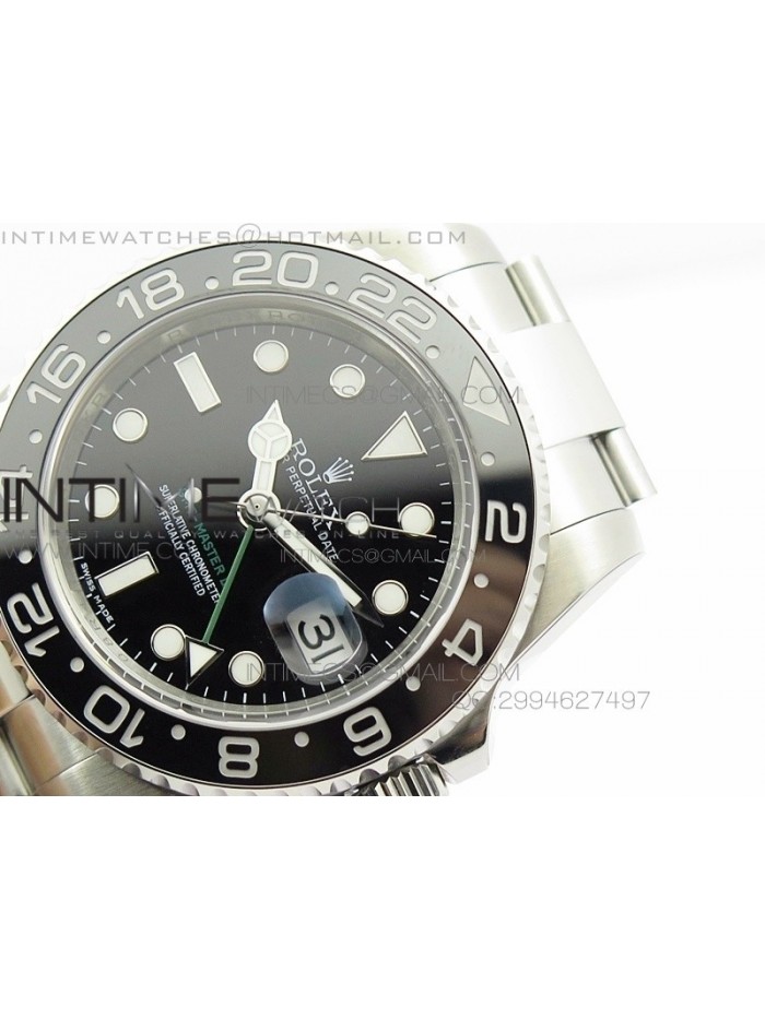 GMT-Master II 116710 LN Black Ceramic V7 1:1 Noob Best Edition A3186 (Correct Hand Stack)