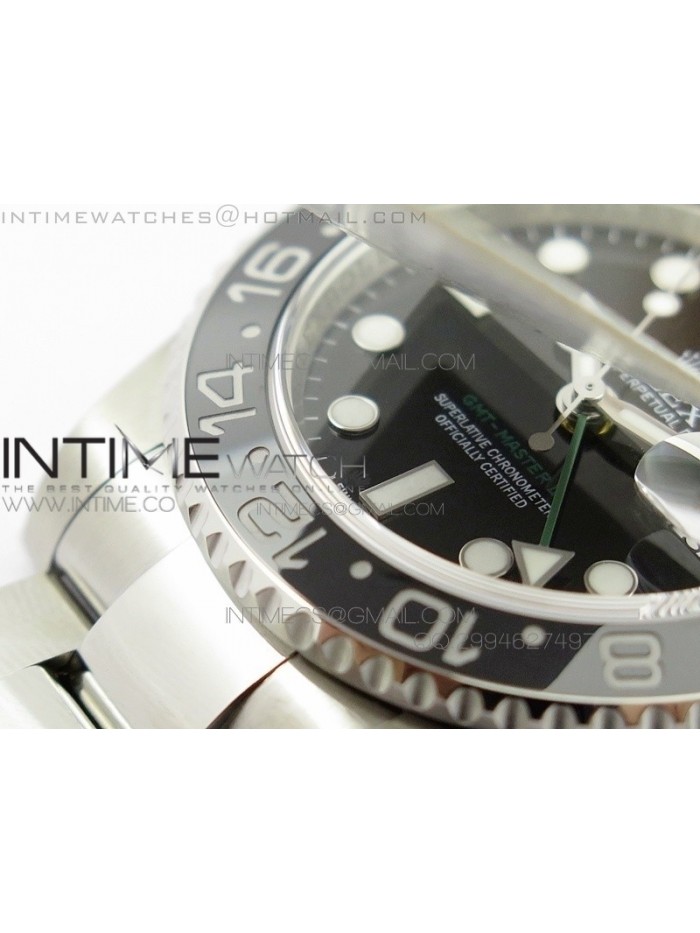 GMT-Master II 116710 LN Black Ceramic V7 1:1 Noob Best Edition A3186 (Correct Hand Stack)