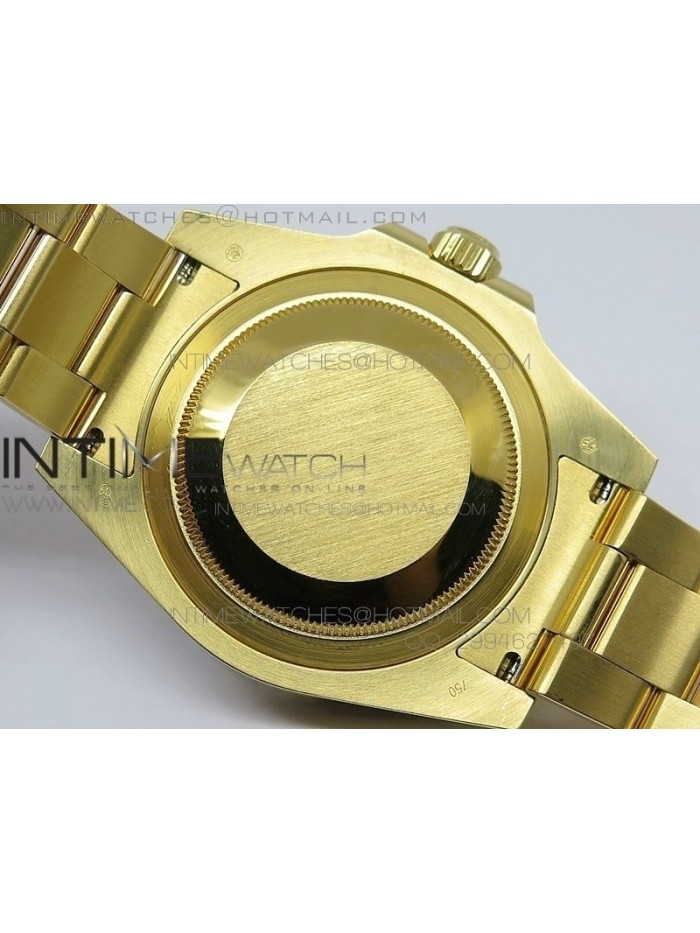 GMT-Master II 116718 LN BP Best YG Wrapped Gold Bezel Black Dial on YG Wrapped Bracelet