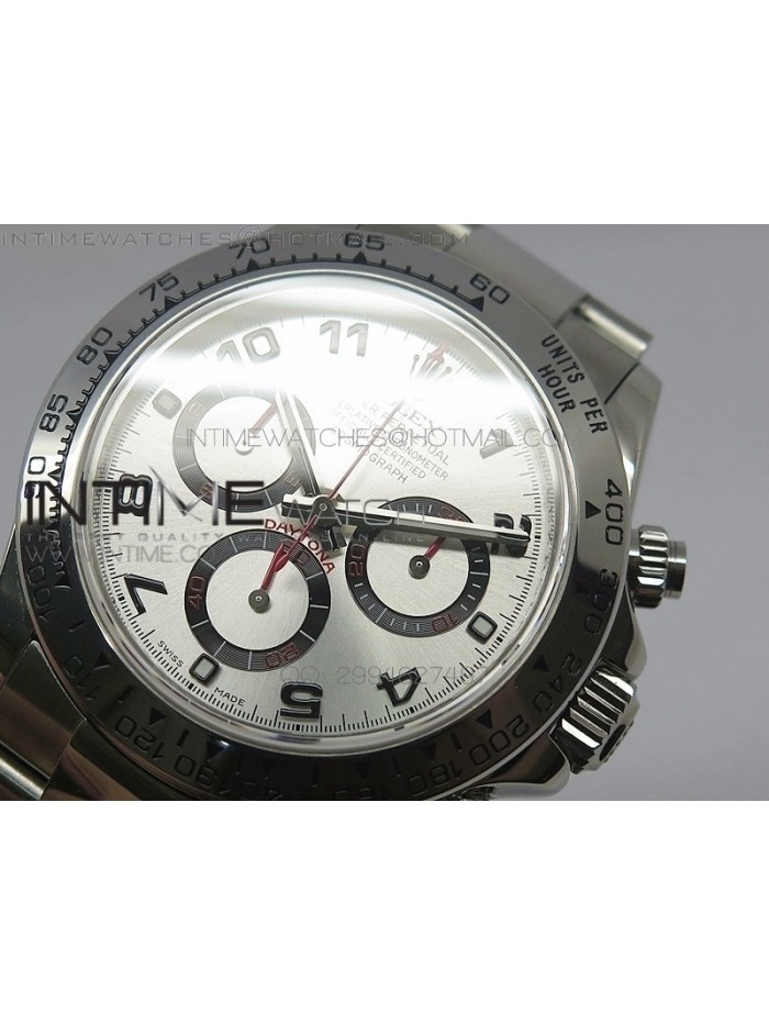 Daytona 116509 JF 1:1 Best Edition Silver Dial on SS Bracelet A7750