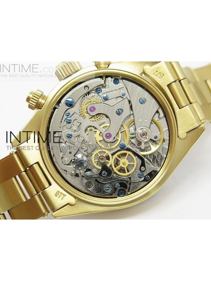 Daytona 6265 YG/YG Metallic Gold Dial on Bracelet Venus 75