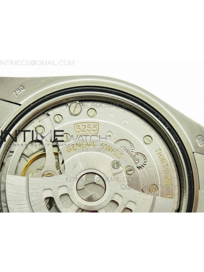 Day-Date 40 228235 Noob 1:1 Best Edition Quadrant Textured Silver Dial on SS President Bracelet A3255