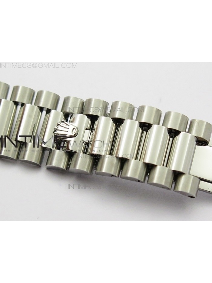 Day-Date 40 228235 Noob 1:1 Best Edition Quadrant Textured Silver Dial on SS President Bracelet A3255
