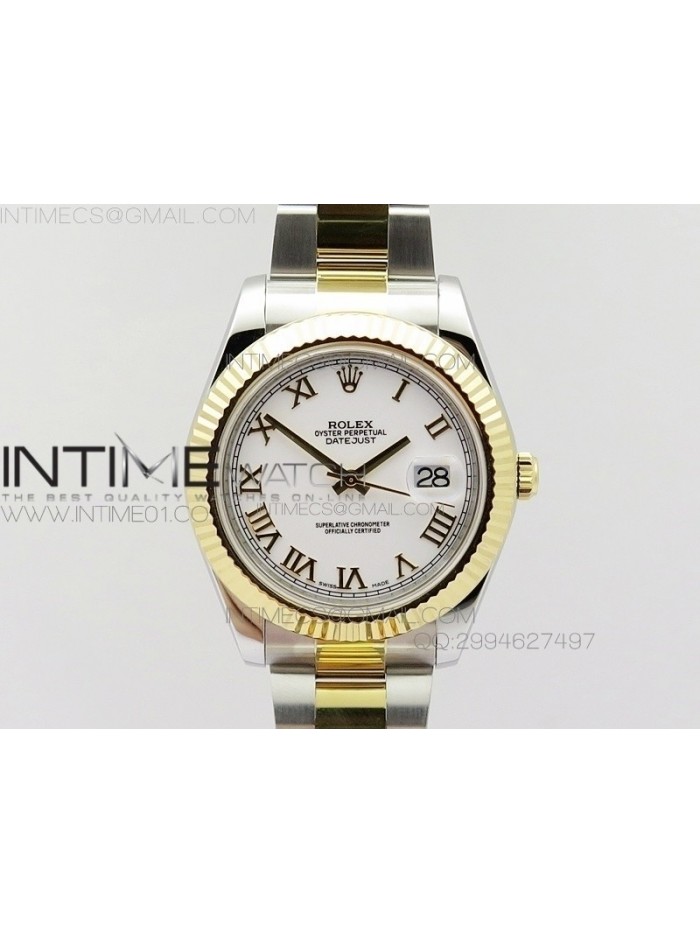 DateJustII 116333 SS/YG 41mm EW Best Edition White Dial Roman Markers On SS Bracelet A3136