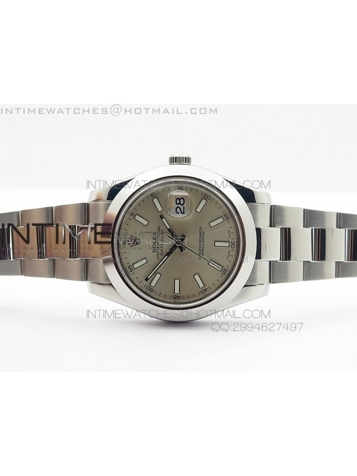 DateJust II BP Best Edition V2 Sliver Stick Dial 41mm SS on A2824