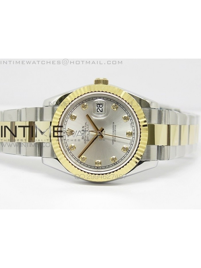 DateJust II 41mm MK Best Edition SS/YG Wrapped Sliver Dial Diamond Marker Oyster Bracelet