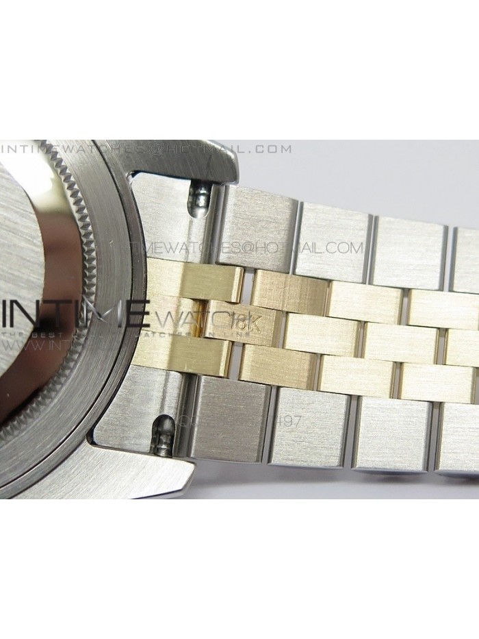 DayDate II 41mm MK Best Edition SS/YG Wrapped White Textured Dial Diamond Marker On SS Bracelet