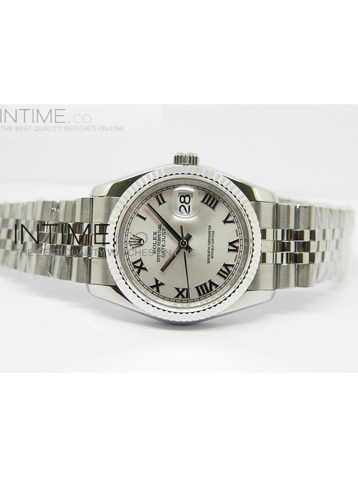 DateJust 116234 SS Sliver Dial Roman Markers on SS Bracelet SA3135