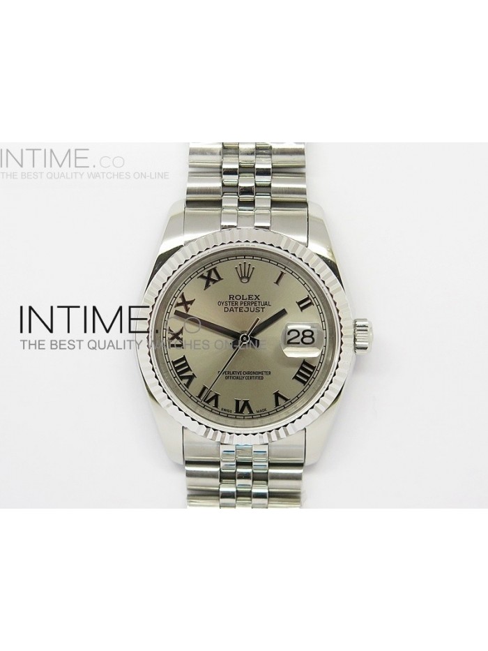 DateJust 116234 SS Pink Dial Roman Markers on SS Bracelet SA3135