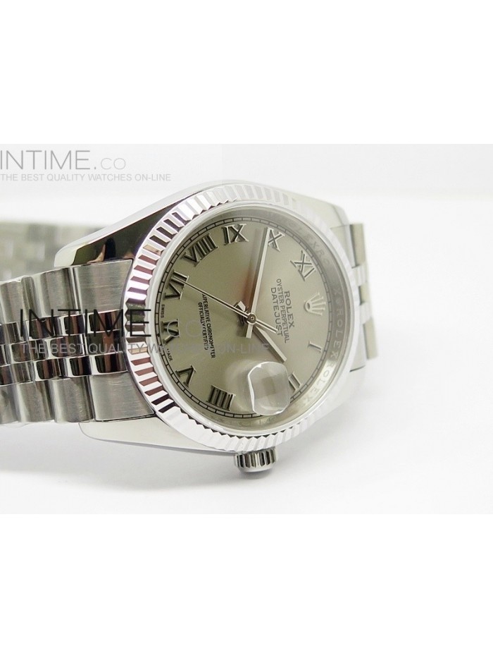 DateJust 116234 SS Pink Dial Roman Markers on SS Bracelet SA3135