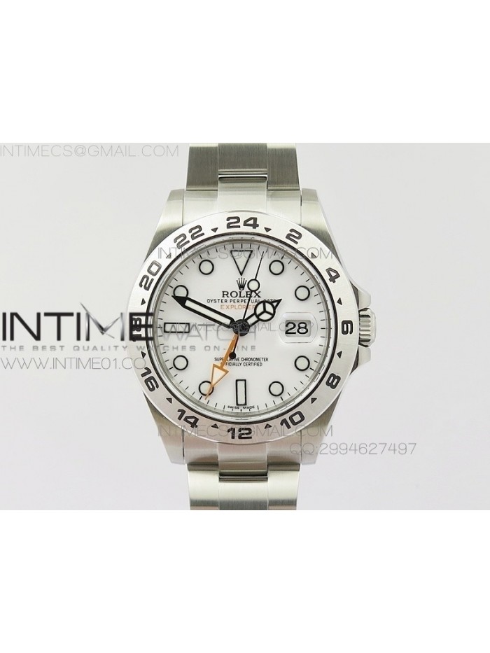 Explorer II 42mm 216570 1:1 Noob Best Edition White Dial A3187 (Correct Hand Stack)