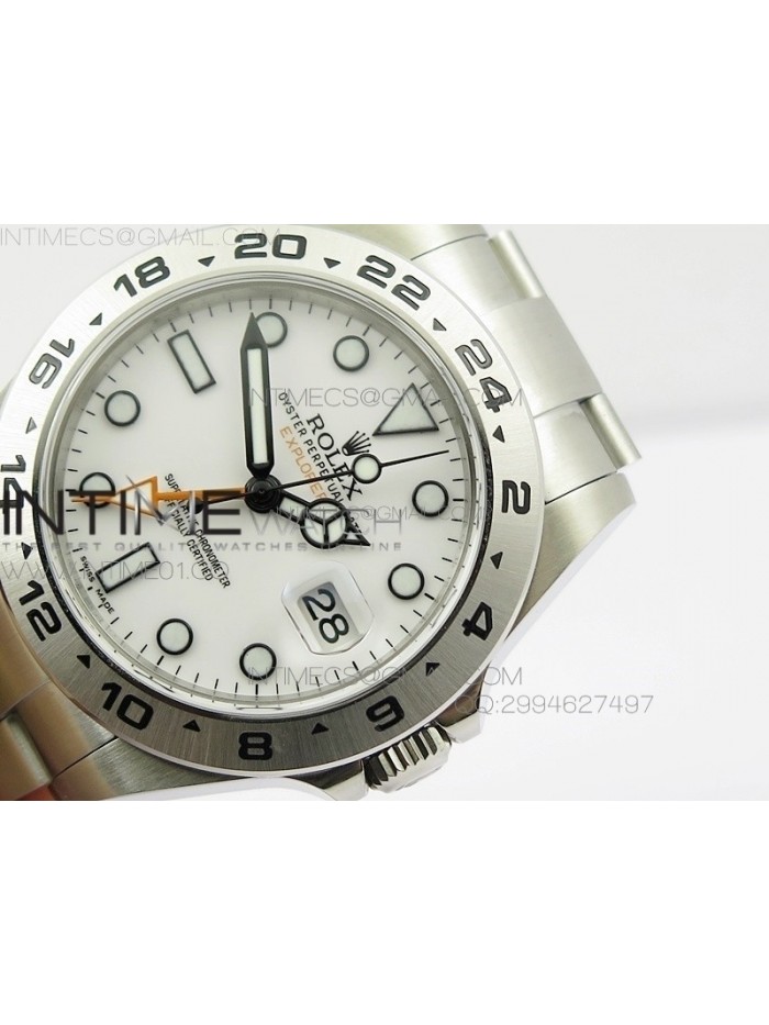 Explorer II 42mm 216570 1:1 Noob Best Edition White Dial A3187 (Correct Hand Stack)