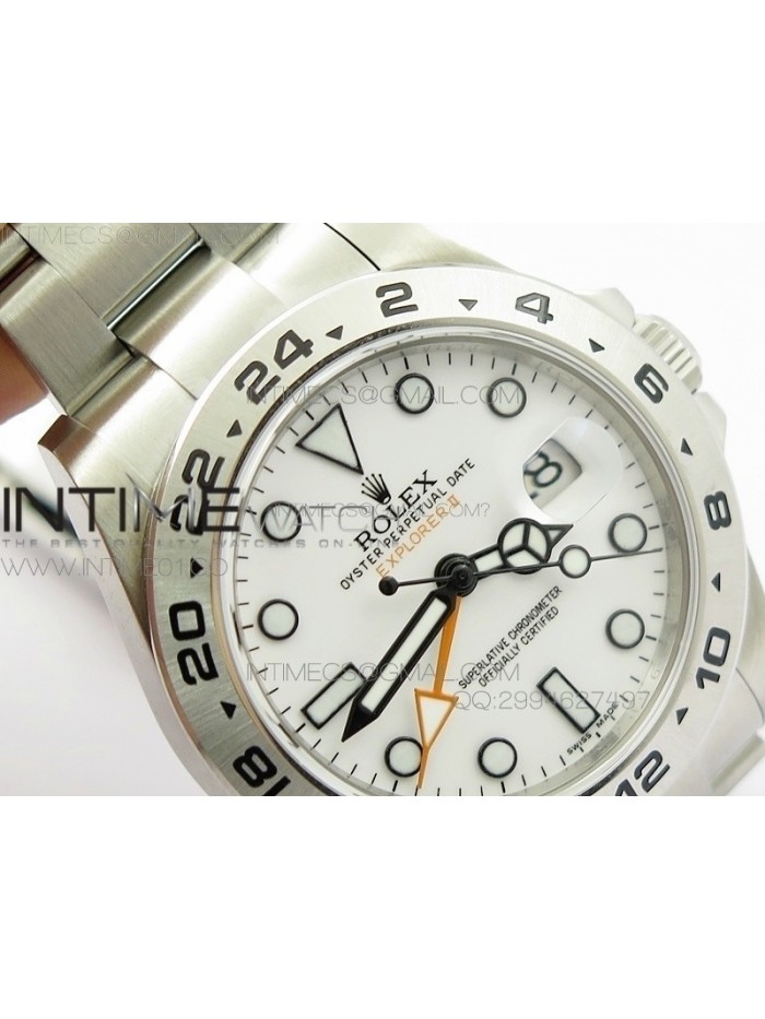 Explorer II 42mm 216570 1:1 Noob Best Edition White Dial A3187 (Correct Hand Stack)