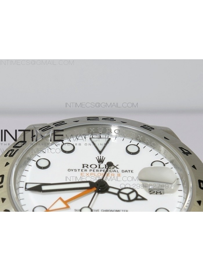 Explorer II 42mm 216570 1:1 Noob Best Edition White Dial A3187 (Correct Hand Stack)