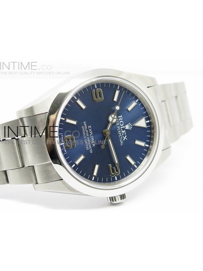 EXPLORER I 214270 39mm 1:1 Best Edition on SS Bracelet Blue Dial SA3132 V2