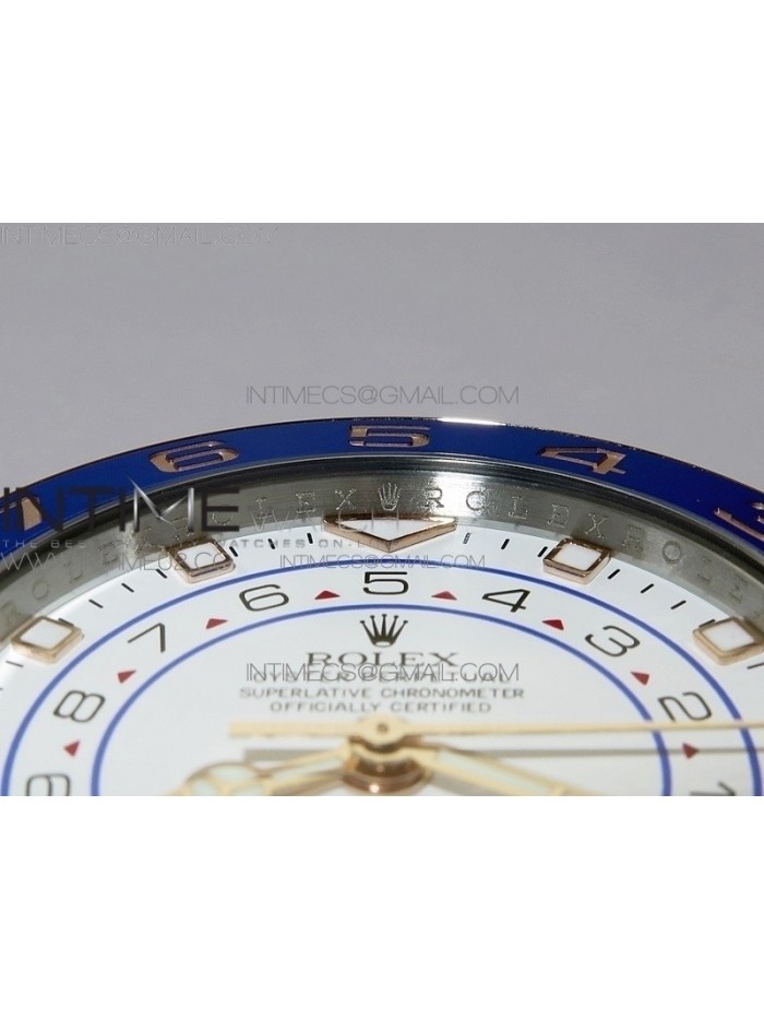 YachtMaster II 116681 SS/RG Blue Ceramic New Version Dial JF 1:1 Best Edition on SS/RG Bracelet A7750
