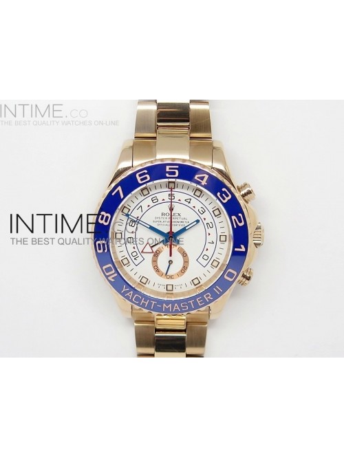 2014 YachtMaster II RG White Dial on RG Bracelet A...