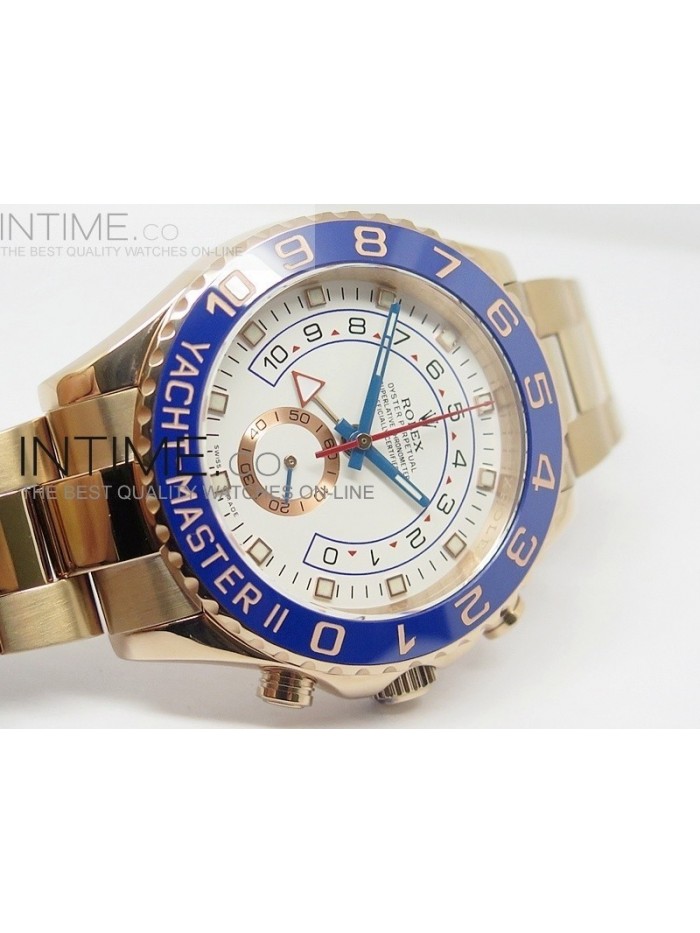 2014 YachtMaster II RG White Dial on RG Bracelet A7750