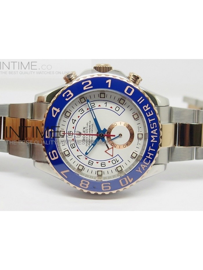 2014 YachtMaster II SS/RG White Dial on SS/RG Bracelet A7750