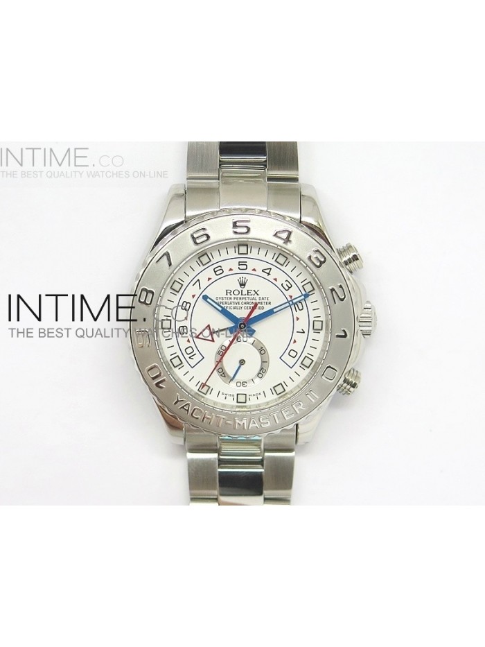 2014 YachtMaster II SS White Dial on Bracelet A2813