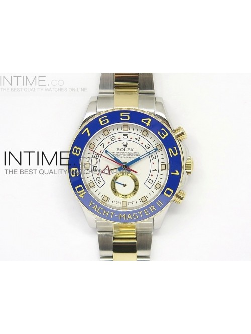 2014 YachtMaster II SS/YG White Dial on SS/YG Brac...