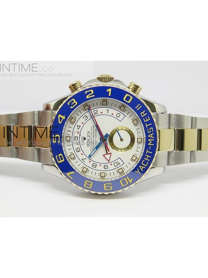 2014 YachtMaster II SS/YG White Dial on SS/YG Bracelet A2813