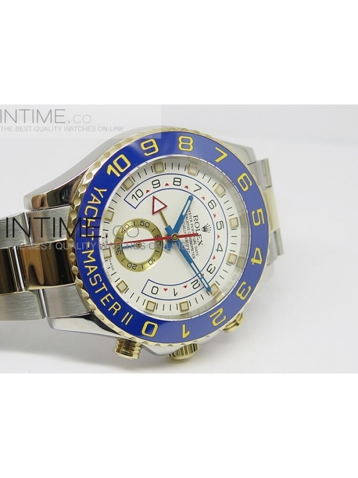 2014 YachtMaster II SS/YG White Dial on SS/YG Bracelet A2813