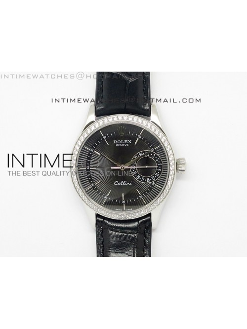 Cellini Date BP Maker SS Diam Bezel Black Dial on ...