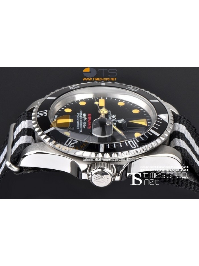 RO7541-  Vintage Submariner Black Dial SS/NY