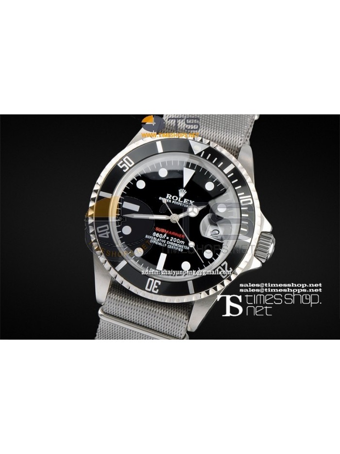 RO7511 -  Vintage Submariner Black Dial SS/NY