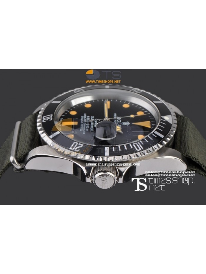 RO7501-  Vintage  Sub Black Dial SS/NY