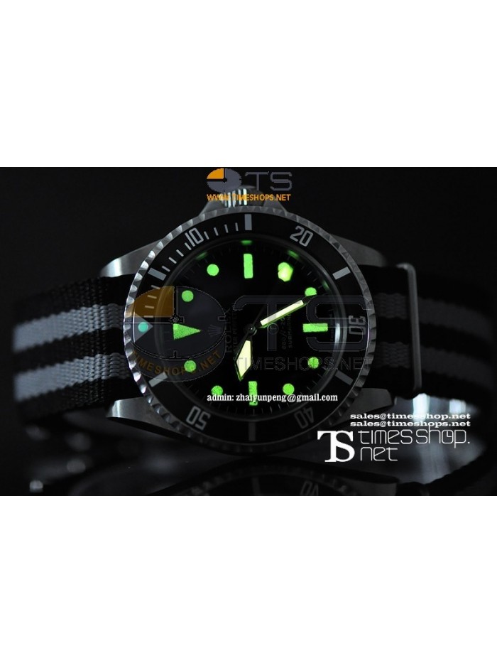 RO4870 -  Vintage Oyster Submariner Military SS Nylon Strap