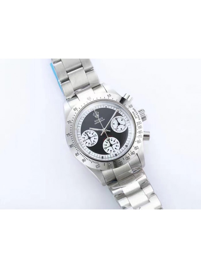 RO21331 - Vintage Daytona Black Dial SS Bracelet A7750