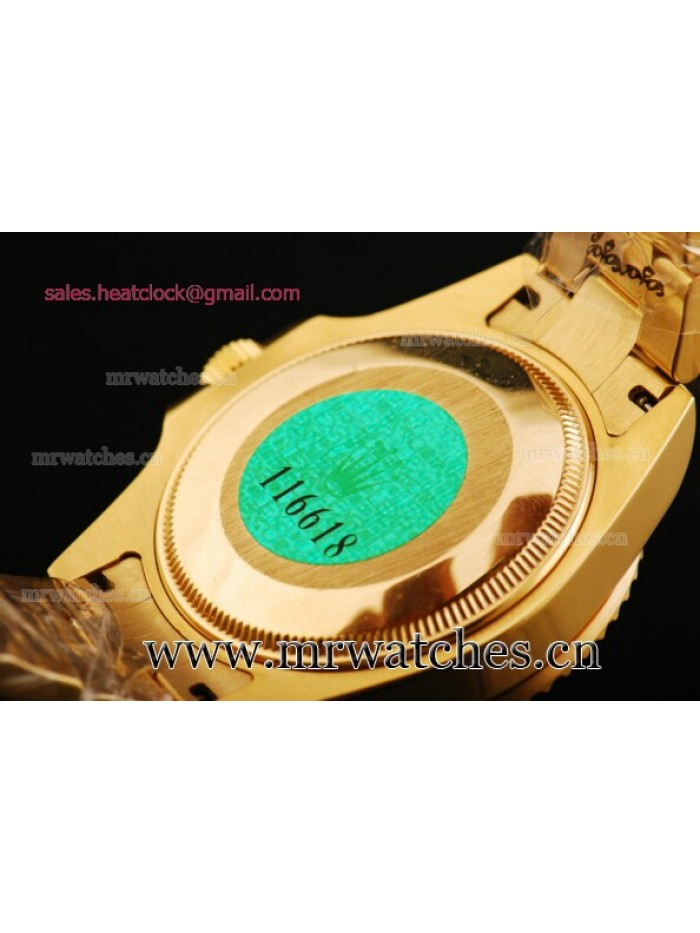 Rolex Submariner 43mm Yellow Gold Mens Watch - 116618