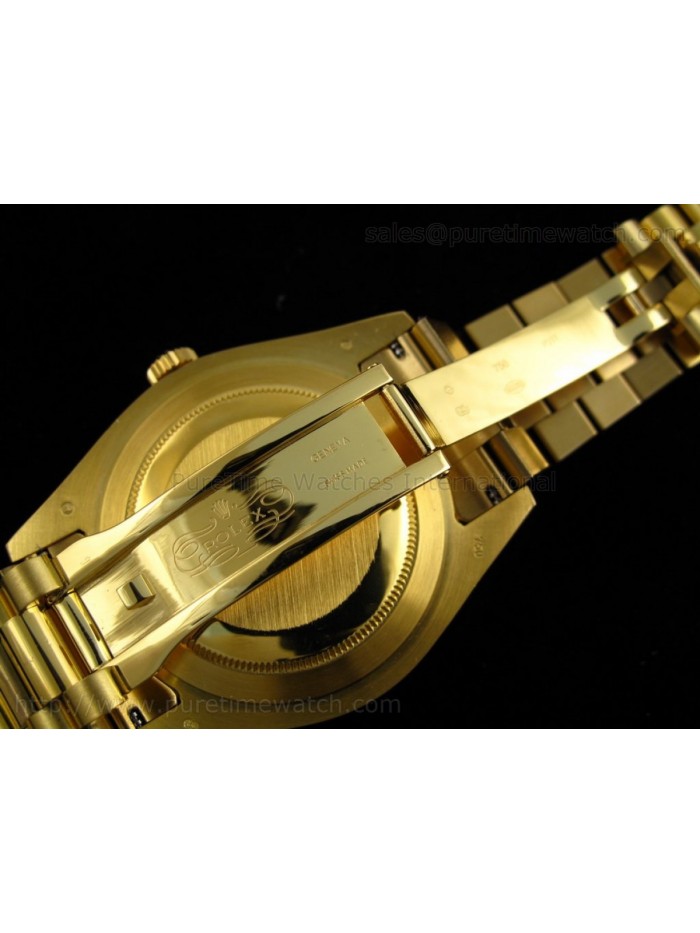 Day-Date II Yellow Gold Gold Roman Dial A3156 Best Edition