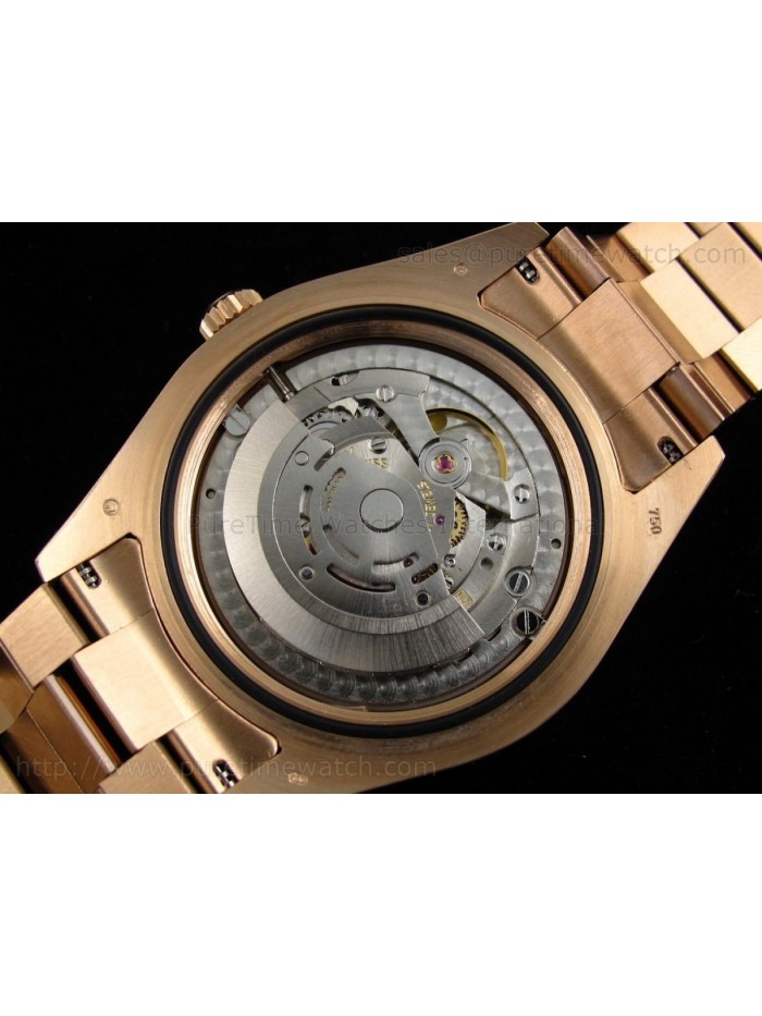 Day-Date II Everose Gold Silver Dial A3156 Best Edition