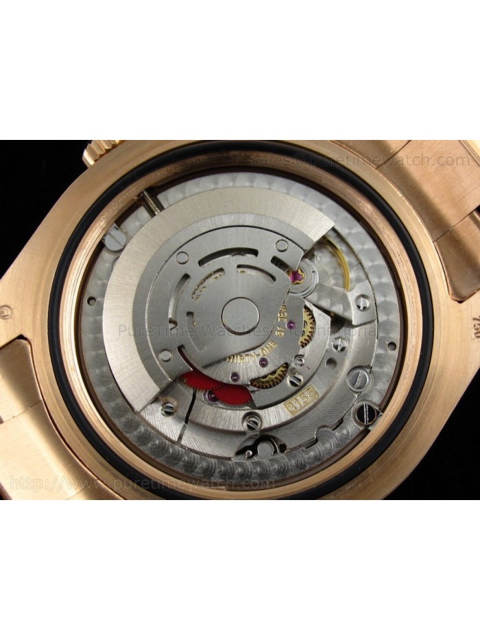 Day-Date II Everose Gold Silver Dial A3156 Best Edition