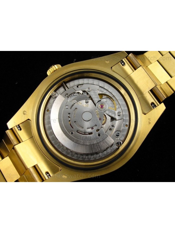 Day-Date II Yellow Gold Gold Stick Dial A3156 Best Edition