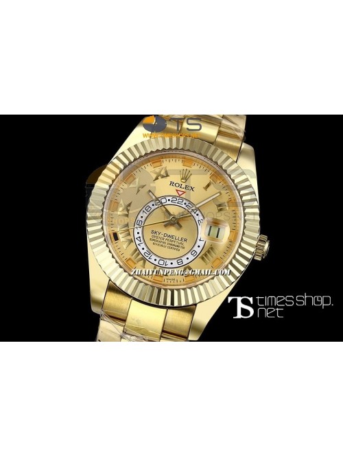 RO13440 - Sky-Dweller Yellow Gold Dial Full YG - S...