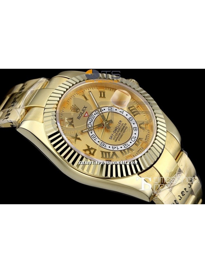 RO13440 - Sky-Dweller Yellow Gold Dial Full YG - Swiss ETA 2836-2